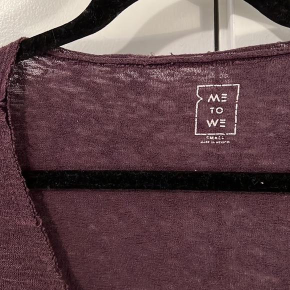 Me to We Purple Pocket T-shirt — Size Small - Picture 3 of 5